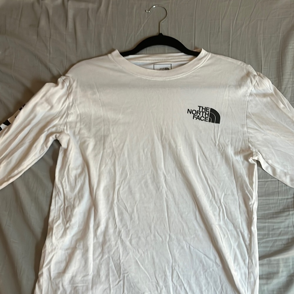 The North Face Long Sleeve Shirt White Small